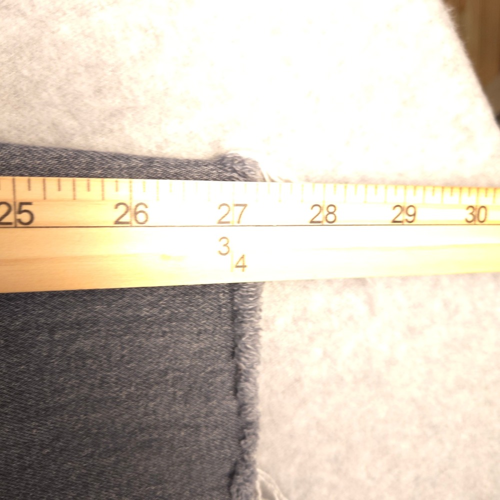 MOTHER Women Jeans High Rise Faded Gray Distressed - Picture 8 of 9
